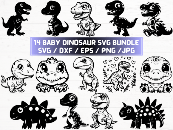 Baby Dinosaur SVG Bundle: A Creative Resource for Modern Designers