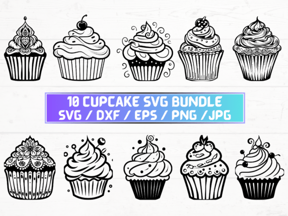 Cupcake Silhouette: A Creative Resource for Designers and Makers