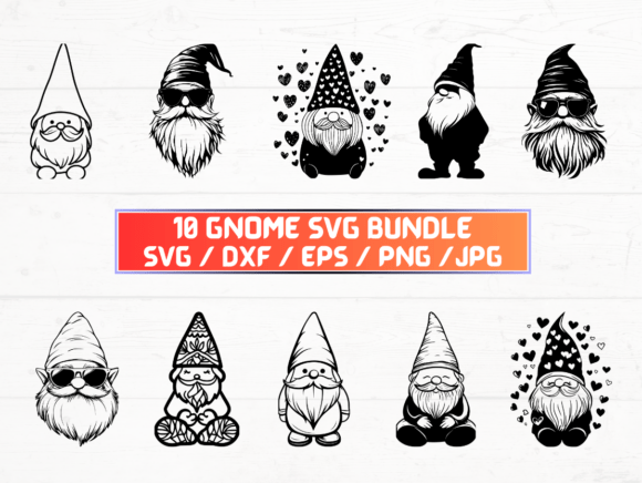 Gnome Vector Graphics Collection