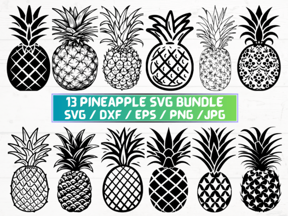 Pineapple Silhouette: A Versatile Design Resource for Creative Projects