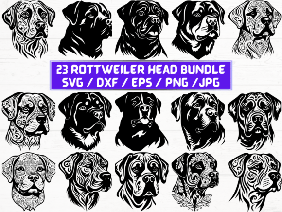Rottweiler Head Laser Cut: A Versatile Digital Design for Creative Projects