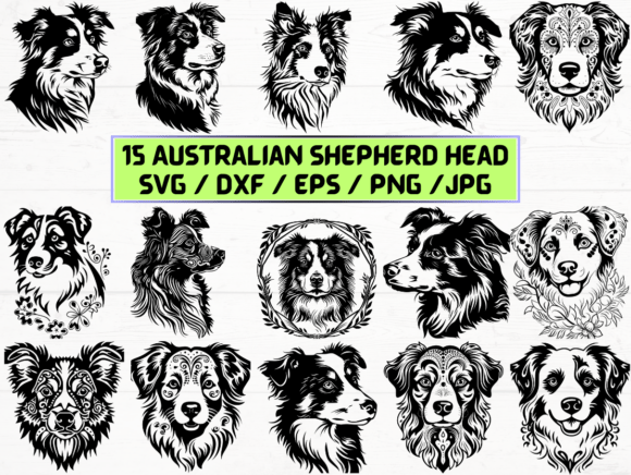 The Australian Shepherd Head SVG Bundle: A Versatile Tool for Modern Designers