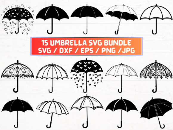Umbrella SVG Bundle for Creative Efficiency