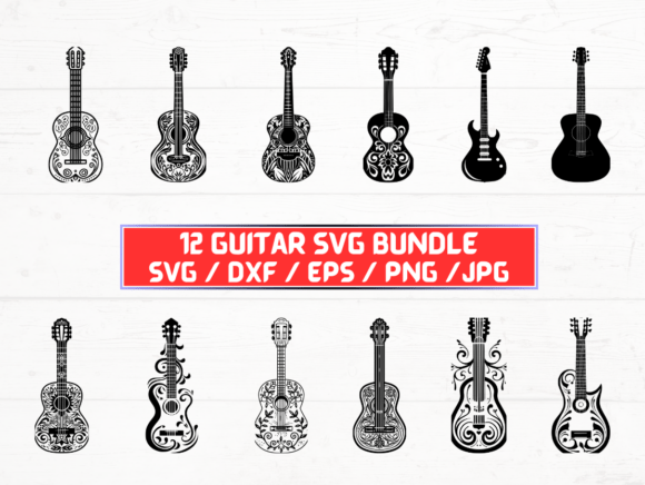Unlocking Creativity with the Guitar SVG Bundle